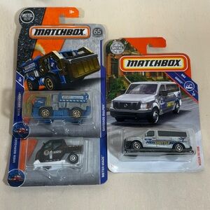 Matchbox MBX SERVICE Nissan NV Van, Garbage Gulper, Meter Made